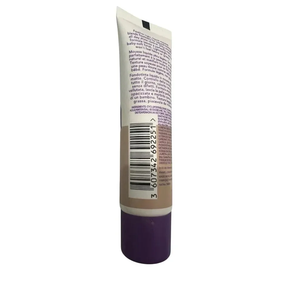 Rimmel London 101 Porcelain Ivory Stay Matte Liquid Mousse Foundation NEW